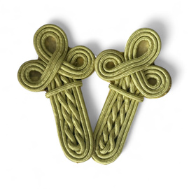 Ceremonial military ranks with braiding (set of 2) - RSR period - Military surplus from the Romanian Army