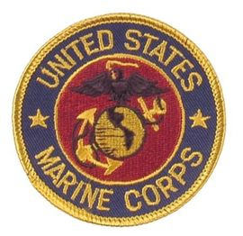PATCH ´U.S. MARINE CORPS´ 80 MM DIAMETER