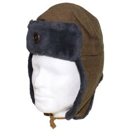 Hungarian Winter Cap, OD green, like new