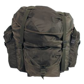 Austrian Backpack, big, OD green, used