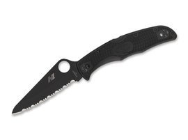 PACIFIC SALT POCKET KNIFE - ALL BLACK - SPYDERCO