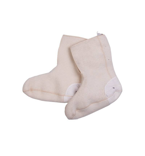 CANADIAN LINING (WOOL) FOR WINTER BOOTS, WHITE - LIKE NEW