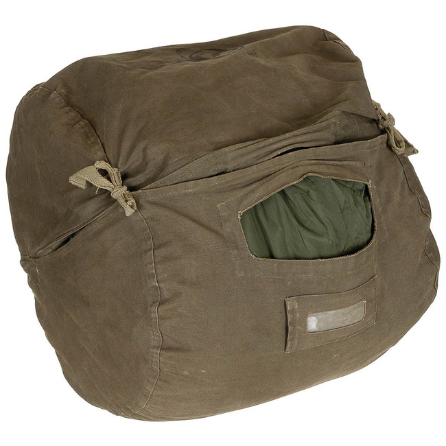 Mummy sleeping bag with front zipper and bivy cover - 200 x 85 cm - Hungarian Army Military Surplus - OD Green