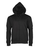 TACTICAL HOODIE WITH ZIPPER - Mil-Tec® - BLACK