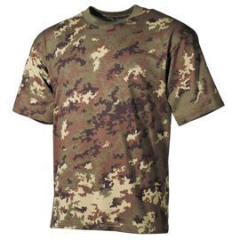 SHORT SLEEVE T-SHIRT - AMERICAN ARMY STYLE - MFH® - VEGETATO CAMOUFLAGE