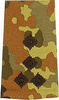 GERMAN ARMY FLECKTARN CAMO/BLACK SHOULDER LOOPS ´STABSHAUPTMANN´