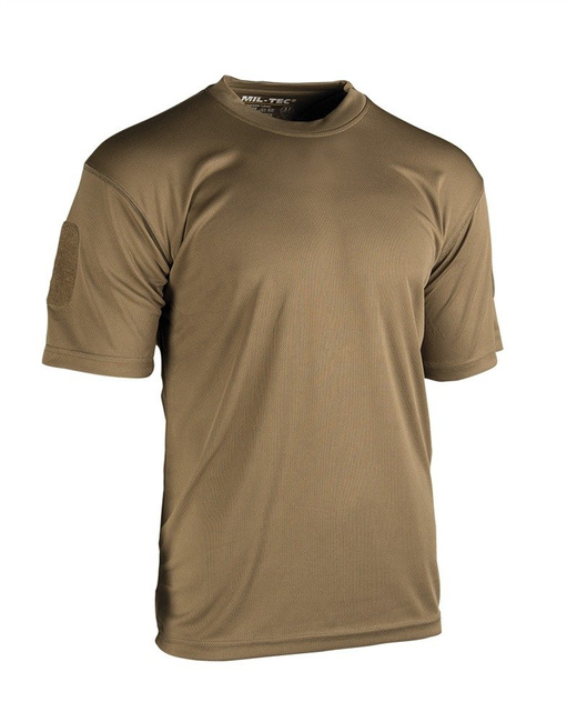TACTICAL QUICK-DRYING T-SHIRT - DARK COYOTE - MIL-TEC