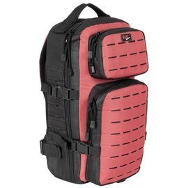 Bag, backpack - "Assault Travel" - 20 l - black/red