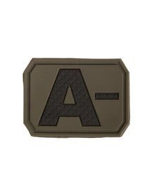 3D BLOOD TYPE PATCH - Mil-Tec - OD GREEN - A NEG