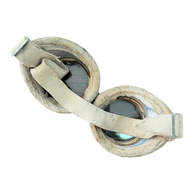 Aluminum Welding Goggles - 1970s - RSR Industry - Romanian Army Military Surplus - Metallic - In Good Condition