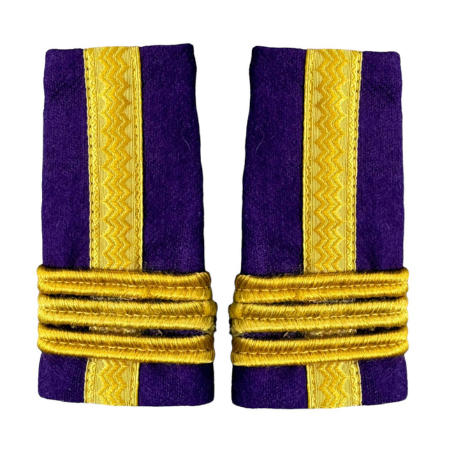 OFFICER RANKS, QUARTERMASTER - COLONEL WITHOUT A SIGN OF ARMS, PURPLE CITY - MILITARY SURPLUS ROMANIAN ARMY - USED