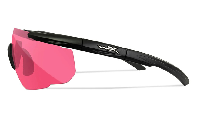 BALLISTIC SUNGLASSES - SABER ADVANCED - WILEY X - GREY/ LIGHT RUST/ VERMILLION - BLACK FRAME