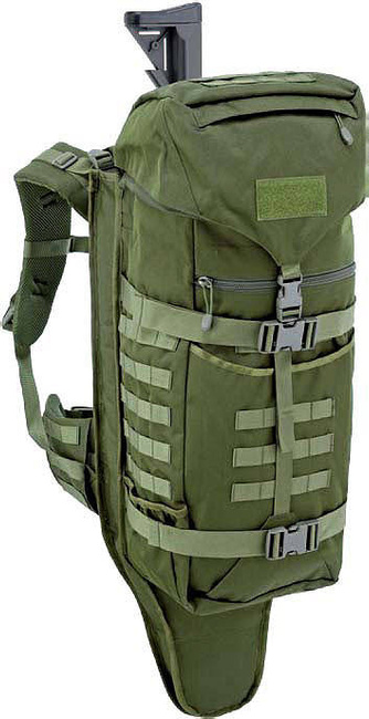 BACKPACK WITH INTEGRATED GUN HOLSTER - 45 L - DEFCON 5® - OD GREEN