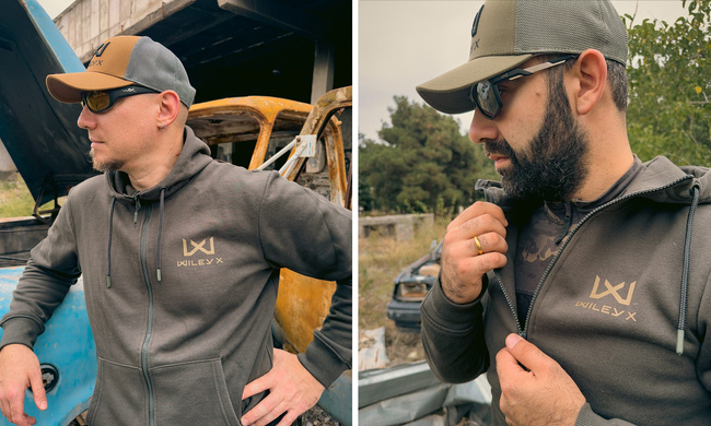 WX URBAN ZIP-UP HOODIE - OD GREEN-COYOTE BROWN WX/WILEY X