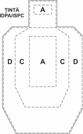 IDPA IPSC CARDBOARD TARGETS - 75 x 45 CM - SET OF 10 PIECES