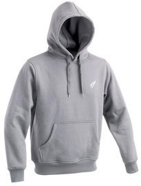 HOODIE WITH EMBROIDERED FRONT CHEST LOGO - D.FIVE - GRAY