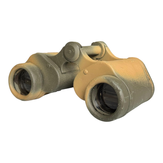 SOVIET BINOCULARS 8X30 I.O.R. - WWII - PAINTED CAMOUFLAGE 2 COLORS - NON FUNCTIONAL - REPRO