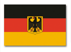 Flag Germany with eagle