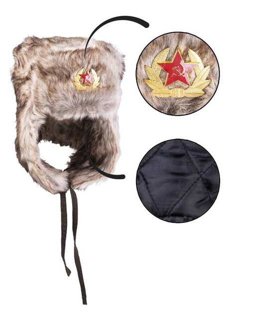 RUSSIAN WINTER CAP - SHAPKA - BROWN