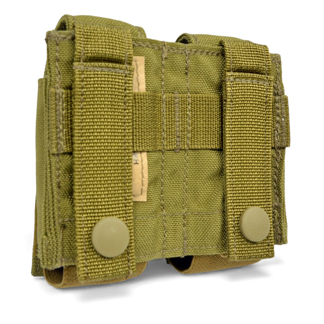 Double Grenade Pouch - MOLLE - US Military Surplus - Eagle Industries - Khaki - 40 mm - Like New