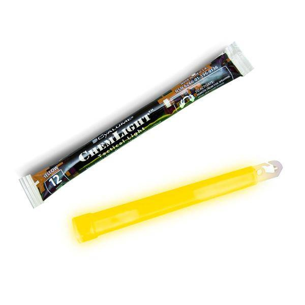 12-HOUR LIGHTSTICK - CYALUME CHEMLIGHT - YELLOW