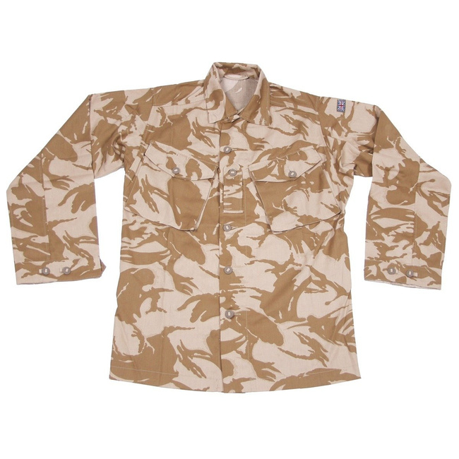 BRITISH COMBAT FIELD JACKET - "TROPICAL" - DPM DESERT - MILITARY SURPLUS - USED