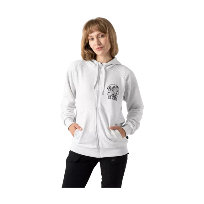 Old School Unisex Hoodie - Light Grey Melange - Helikon
