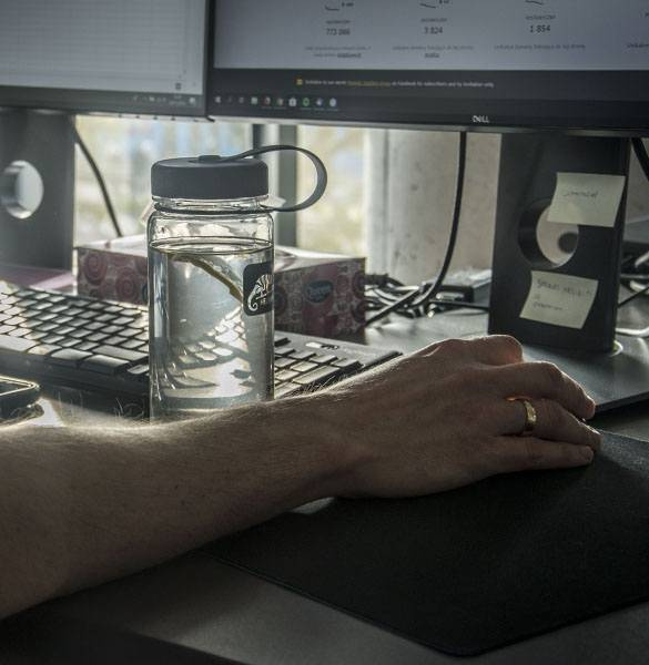 TRITAN™ BOTTLE - WIDE MOUTH - 550 ML - Helikon-Tex® - SMOKED