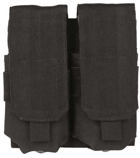 MAGAZINE DOUBLE POUCH - M4/M16 - Mil-tec - BLACK