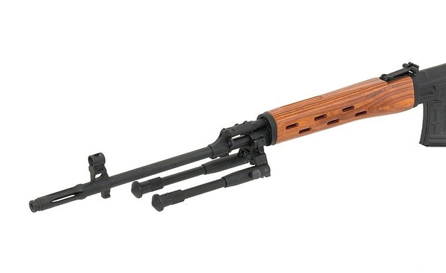 BIPOD WITH BARREL MOUNT - BLACK [ACM]