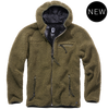 TEDDYFLEECE WORKER JACKET - OLIVE - BRANDIT