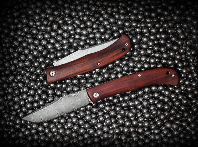 DAMASCUS KNIFE SLACK - BOKER PLUS