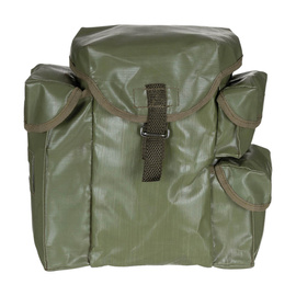 PVC BAG FOR PROTECTIVE MASK - POLISH ARMY MILITARY SURPLUS - GREEN OD - USED