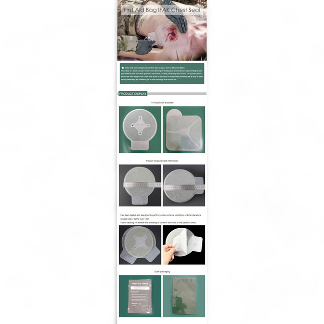 Chest seal for emergency wound care
