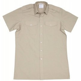 SHORT SLEEVE SHIRT - KHAKI - BRITISH MILITARY SURPLUS - USED