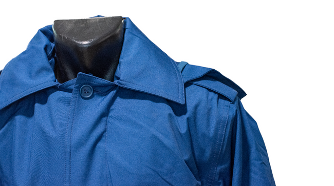 TRENCHCOAT, RAIN COAT FOR MEN - ROMANIAN ARMY - NAVY BLUE