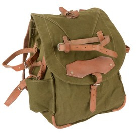 Military Olive Romanian Retro Rucksack - RSR Romanian army - OD Green - In good condition