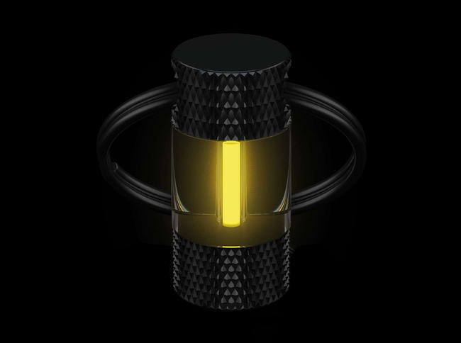 Key Ring Flashlight - Mini Glow Yellow - Boker Plus