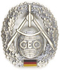 GENUINE GERMAN ARMY METAL BERET BADGE TOPOGRAPHIE