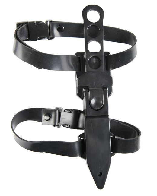 Black Stainless Diving Knife W. Plastic