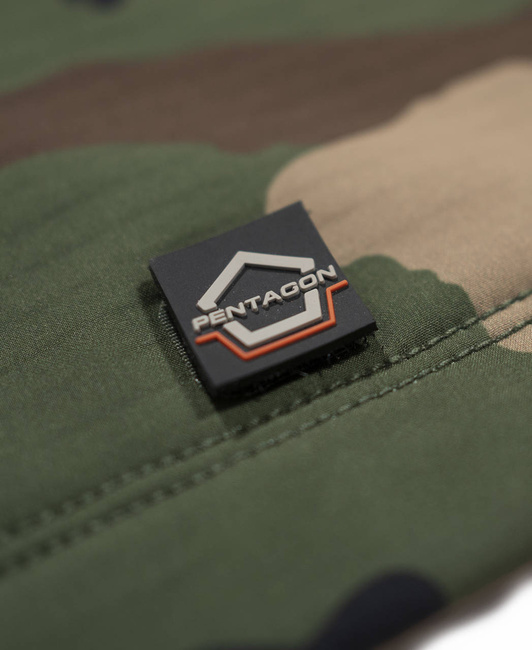 WATERPROOF RAIN JACKET - ARTAXES SOFTSHELL - PENTAGON - WOODLAND