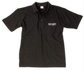 BLACK SECURITY POLO SHIRT