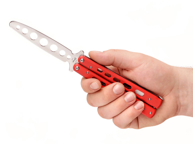 TRAINING KNIFE BALISONG TRAINER RED - BOKER