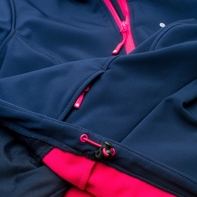 LADY CARIA II SOFTSHELL JACKET FOR WOMEN - NAVY BLUE/ PINK  - MAGNUM