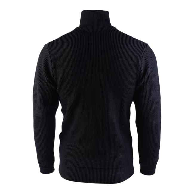 HIGH COLLAR SWEATER - BLACK - MIL-TEC