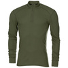 LONG SLEEVED UNDERSHIRT WITH ZIP - ODLO - OD GREEN - NL MILITARY SURPLUS - USED