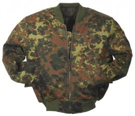 JACKET US MA1 FLIGHT FLECKTARN CAMO