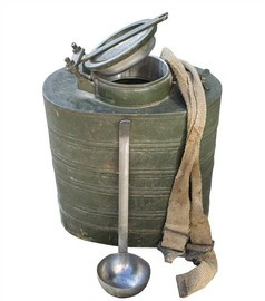 INSULATED FOOD CANISTER - 18 LITERS - ROMANIAN ARMY SURPLUS - LIKE NEW