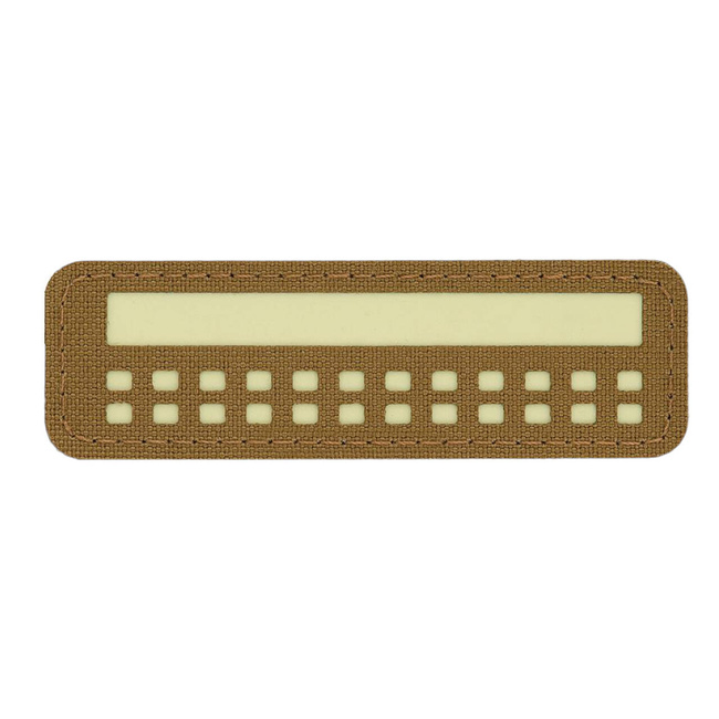 FLAG PATCH (mini rectangle) - 25 x 80 mm - LASER CUT - COYOTE/GID - M-TAC