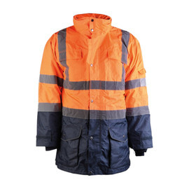 COLD WEATHER PROTECTIVE JACKET WITH LINING - GERMAN ARMY MILITARY SURPLUS  - USED